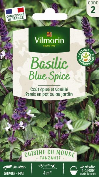 Aromatiques - Basilic Blue Spice - Cuisine du Monde - PACKAGING_RECTO